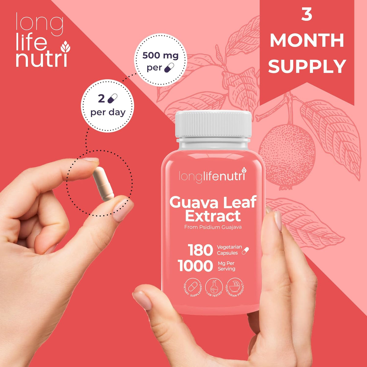 Guava Leaf Extract 1000mg – Organic – Certification: Look for organic certification to avoid pesticide residues. – Image 5