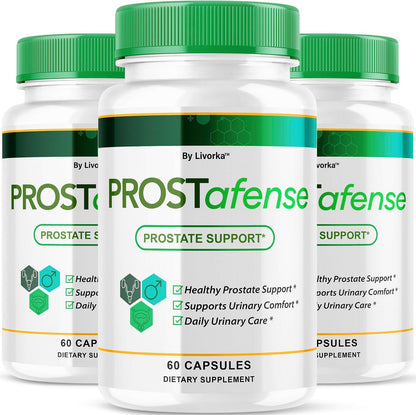 Prostafense Men's Health Capsules (3 Pack) – Natural Prostate Support, 180 Capsules