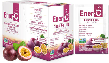 Ener-C Sugar Free Multivitamin Drink Mix - Passionfruit, 60 Count