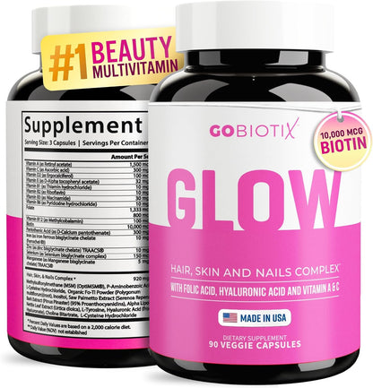 GOBIOTIX Hair, Skin & Nails Vitamins for – Chelated minerals: These are bound to amino acids for superior – Image 10