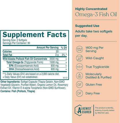 True Grace One Daily Women’s Multivitamin 40+ (30 Vegan Tablets) & Omega-3 Fish Oil (60 Softgels) - Gluten free, Soy-free, Organic - 30-Day Supply of Each