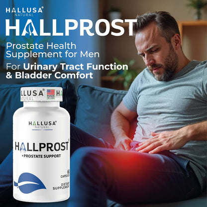 Hallusa Natural HALLPROST - Prostate Support Capsules, 60 Pack