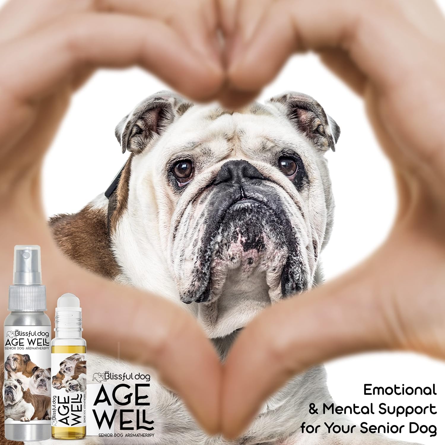 The Blissful Dog Bulldog Age Well Dog Aromatherapy Roll-On Bottle for Your Dog's Peaceful Ageing - görsel 2