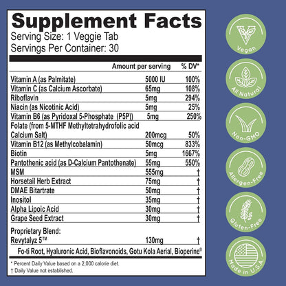 Essential Source Biotin 5000 mcg - Hair, Skin & Nails Vitamins for Women and Men - 30 Tablets
