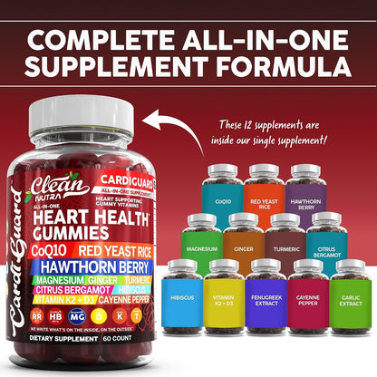 Clean Nutraceuticals CardiGuard - CoQ10 – Red Yeast Rice: Contains monacolin K, traditionally used in Chinese – Image 2