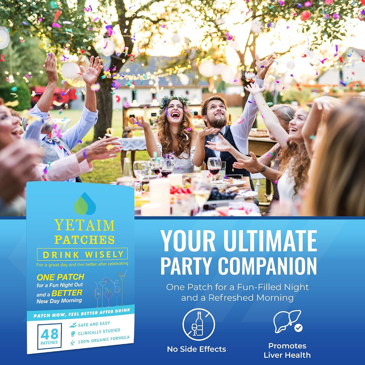 YETAIM Recovery Patches, 48-Pack, Energy – Partygoers and social event attendees wanting to feel refreshed the – Image 4