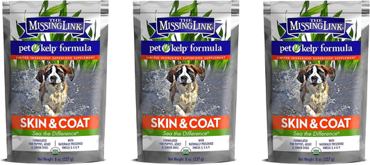 The Missing Link 3 Pack of Pet Kelp Formula, 226 g Each, Superfood Supplement for Dogs, Skin and Coat – Image 1