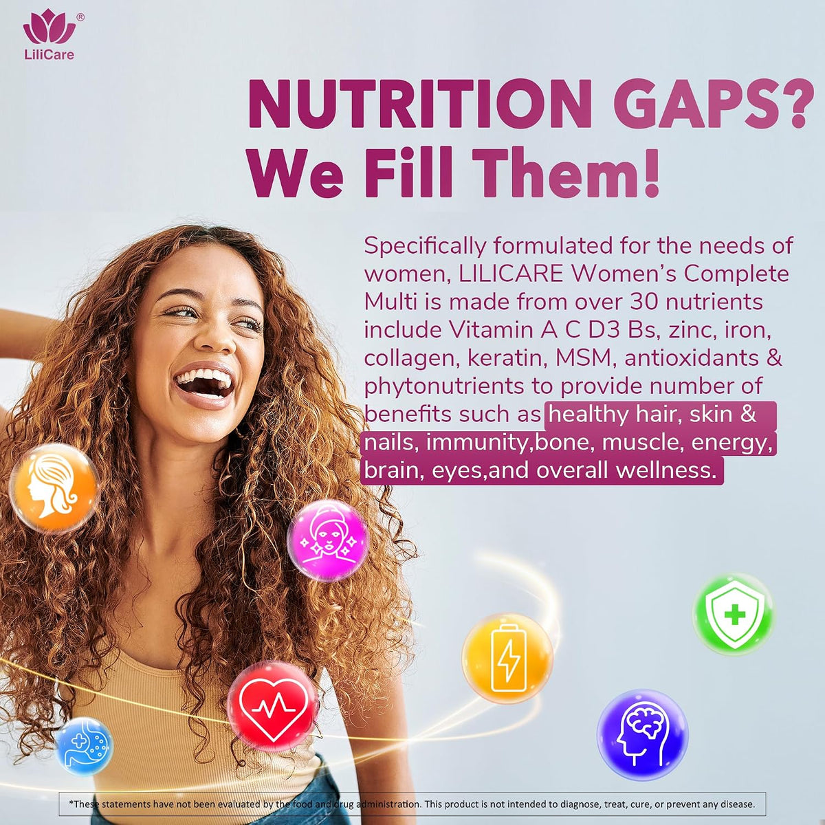 2 Pack - Women's's Multivitamin Gummy, Methylated Multivitamin for Women's, Biotin, Methylfolate, Iron, Collagen, Vitamins A – Image 4