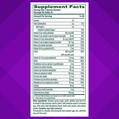 vitafusion Power Plus Women's’s Multivitamin – B Vitamins (B6, B12, Biotin, Folate): Help convert food into energy – Image 3