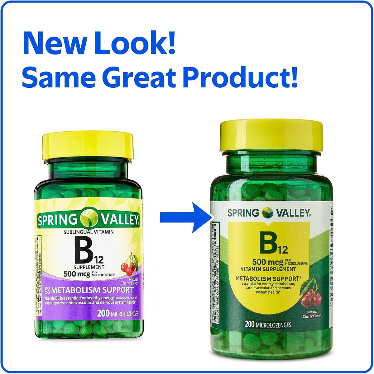 Spring Valley Sublingual B12 500 mcg – Helps convert food into energy – Image 2
