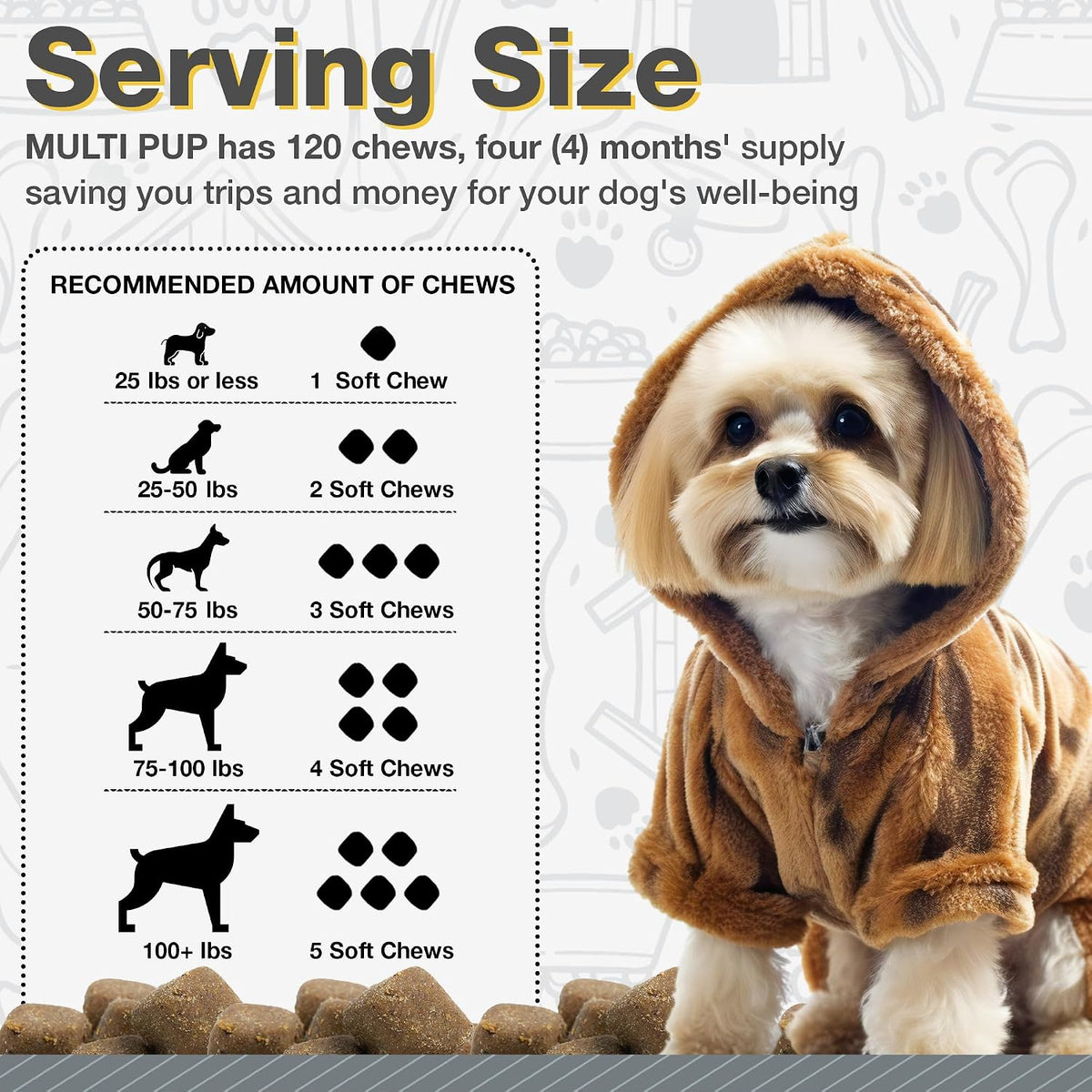 All Natural Multivitamin Soft Chews for Dogs 240ct – Image 5