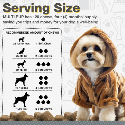 All Natural Multivitamin Soft Chews for Dogs 240ct – Image 5