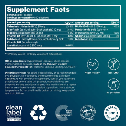 Puori Pure Energy Vitamin B-Complex – Niacin (B3) – promotes healthy skin and nervous system function. – Image 3