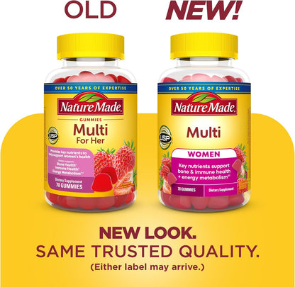 Nature Made Women's Multivitamin Gummies, 70 Gummies