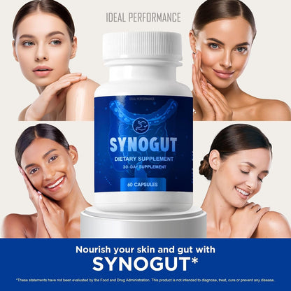 IDEAL PERFORMANCE Synogut Capsules Dietary Supplement for Gut Health (2 Bottles)