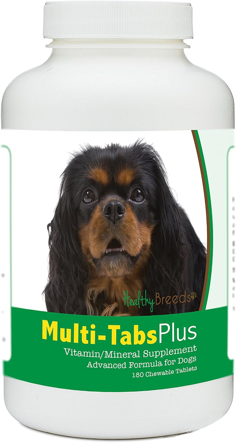 Healthy Breeds English Toy Spaniel Multi-Tabs Plus Chewable Tablets, 180 Count - görsel 1