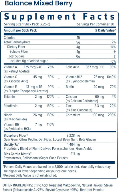 Unicity Balance Mixed Berry Stick Packs (30 Sachets) – Image 2