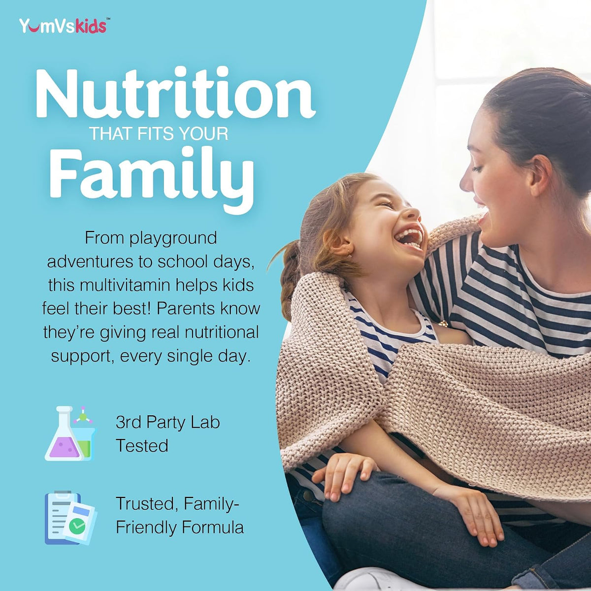 YUM-V'S Kids Multivitamin with Iron – Chewable Kids Multivitamin – Vitamins and Iron Supplement – Toddler Vitamins for Ages – Image 7