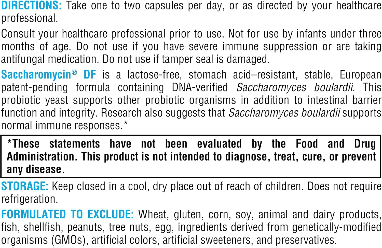 XYMOGEN Saccharomycin 10B - Gut Flora & Digestive Immune Support - 60 Capsules - görsel 5