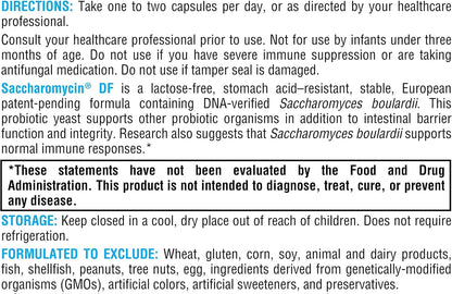 XYMOGEN Saccharomycin 10B - Gut Flora & Digestive Immune Support - 60 Capsules
