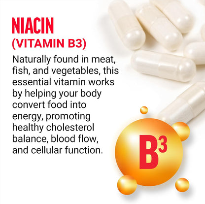 Force Factor Niacin 500mg – Vitamin B3 Supplement for Heart Health & Energy – Image 3