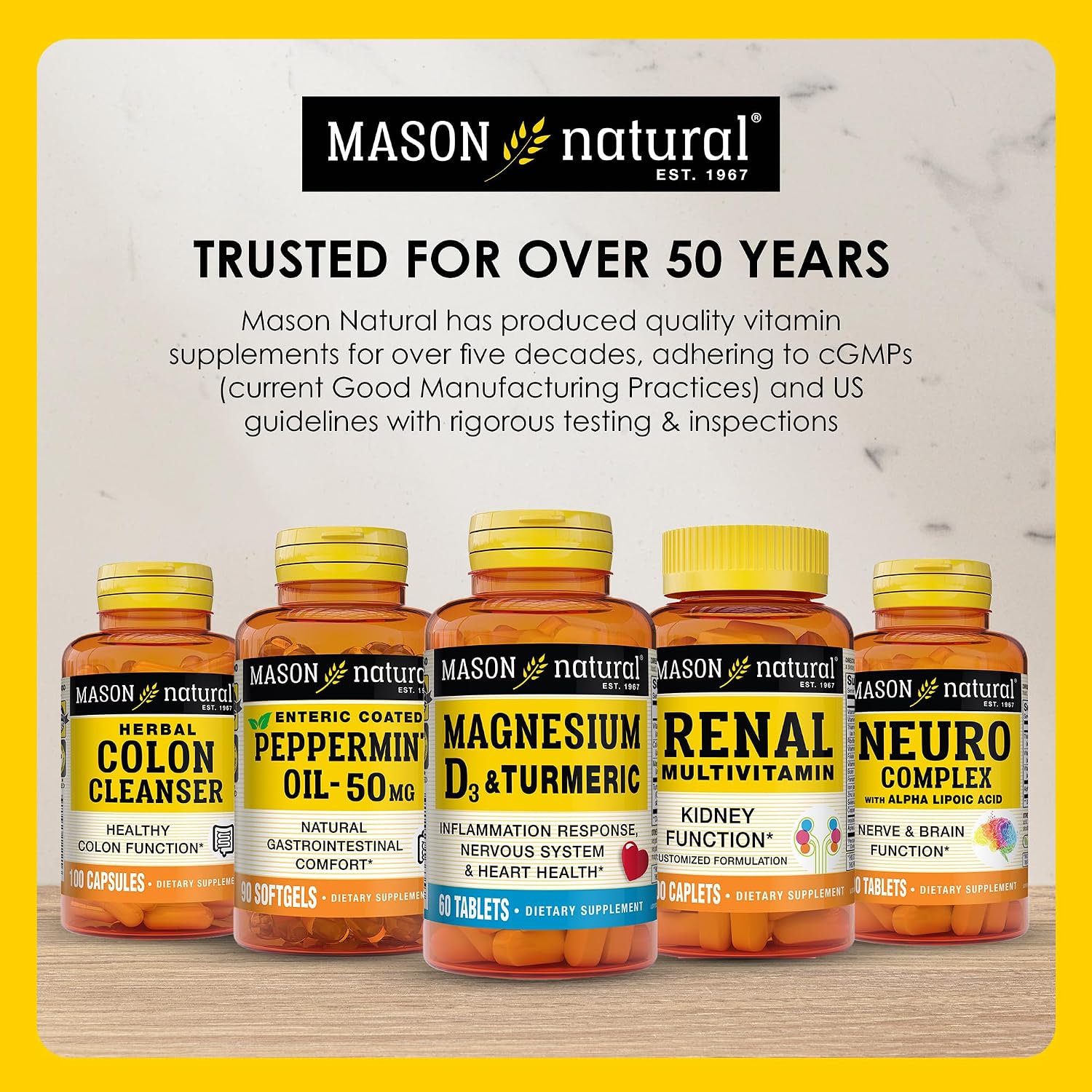 MASON NATURAL Vitamin B1 (Thiamine) 250 mg, 100 Tablets - görsel 7