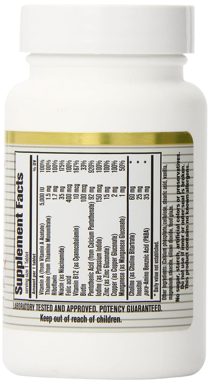 Califor Nia Natural Hair Vitamin & Mineral, 30 Tablets