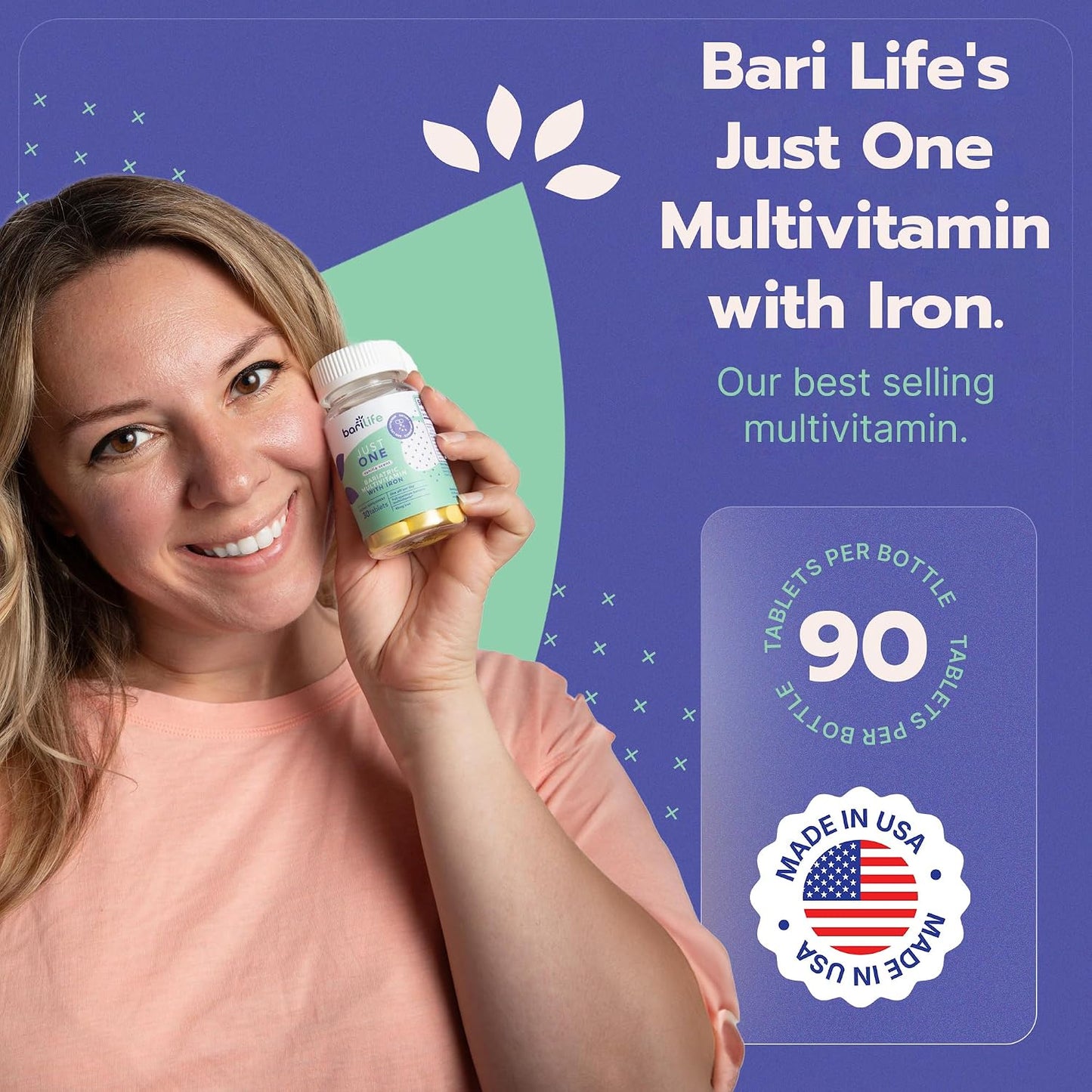 Just One - Once Daily Bariatric Multivitamin with Iron (30 Tablets) - görsel 4