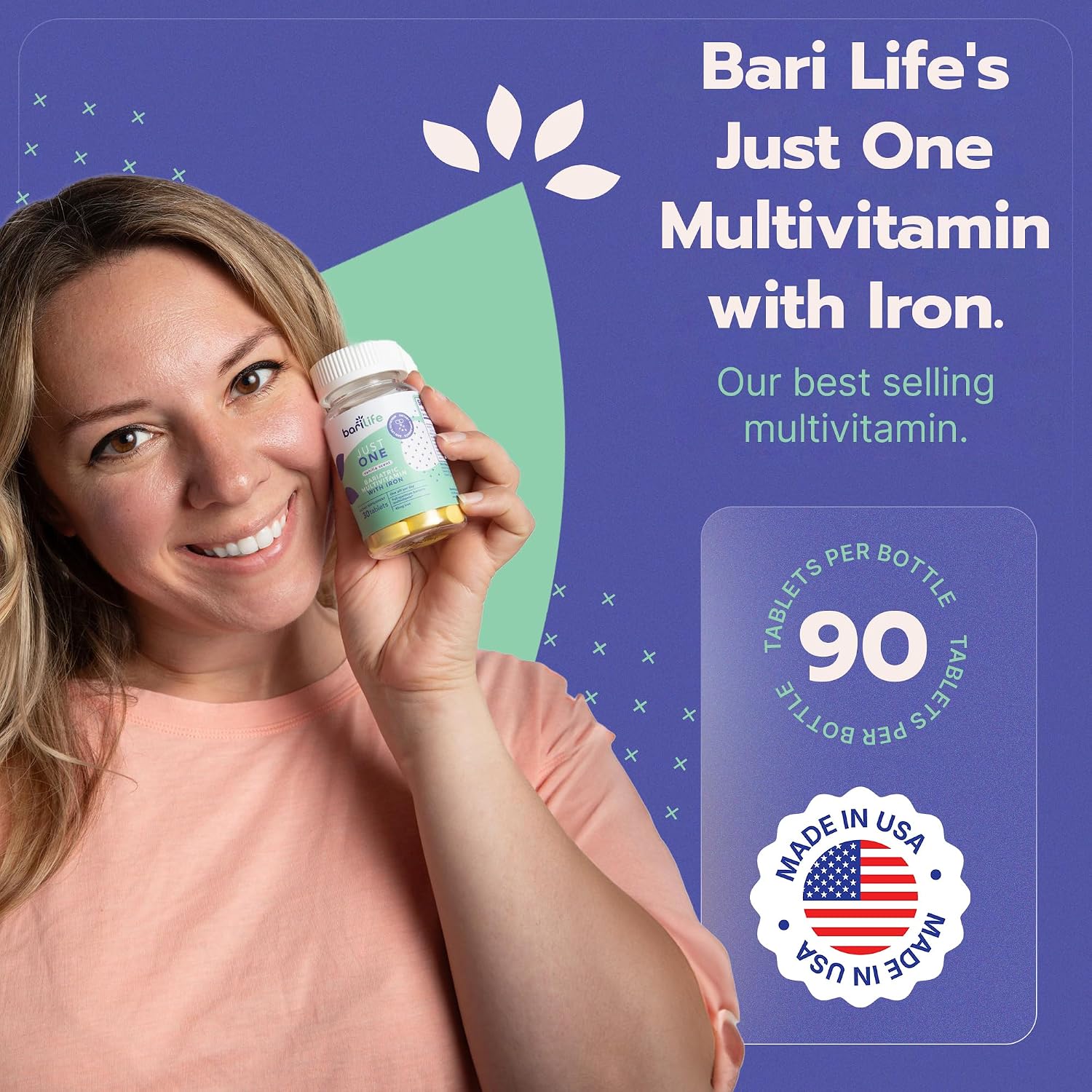 Just One - Once Daily Bariatric Multivitamin with Iron (30 Tablets) - görsel 4