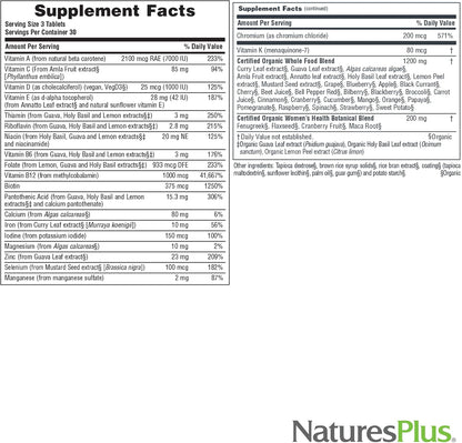NaturesPlus Source of Life Garden Women's Multivitamin - 90 Tablets