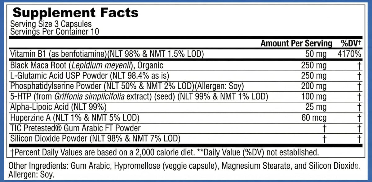 FOG OFF Brain Fog Supplement – Focus Pills – Huperzine-A: May support acetylcholine levels, a neurotransmitter – Image 6