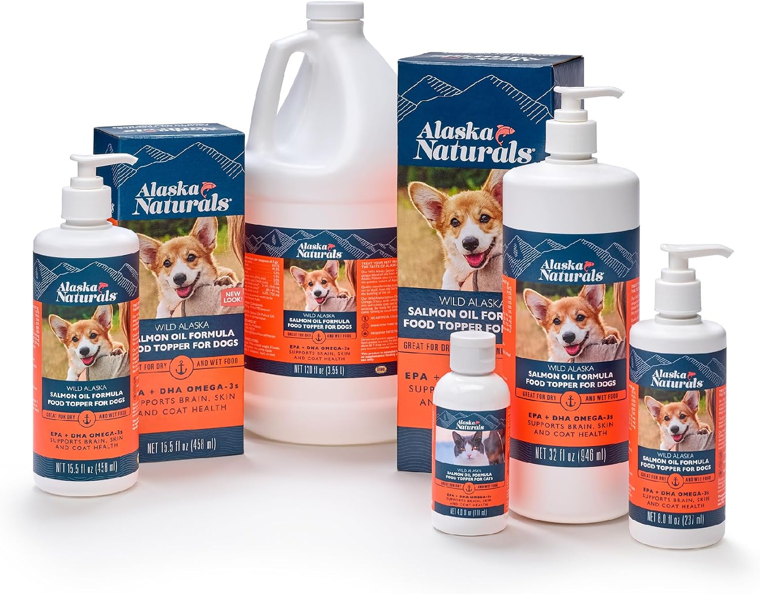 Alaska Naturals Wild Alaska Salmon Oil Formula Dog Food Topper – EPA and DHA Omega-3 Supplement - görsel 5