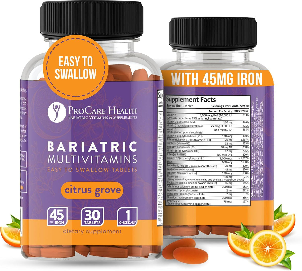 ProCare Health Bariatric Multivitamin with – May help sustain energy by supporting normal energy-yielding – Image 1