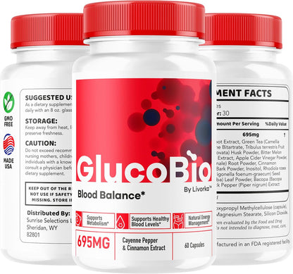 (5 Pack) GlucoBio Capsules - Official Gluco Bio Advanced Formula Support Pills - Maximum Strength, Natural Gluco Bio – Image 9