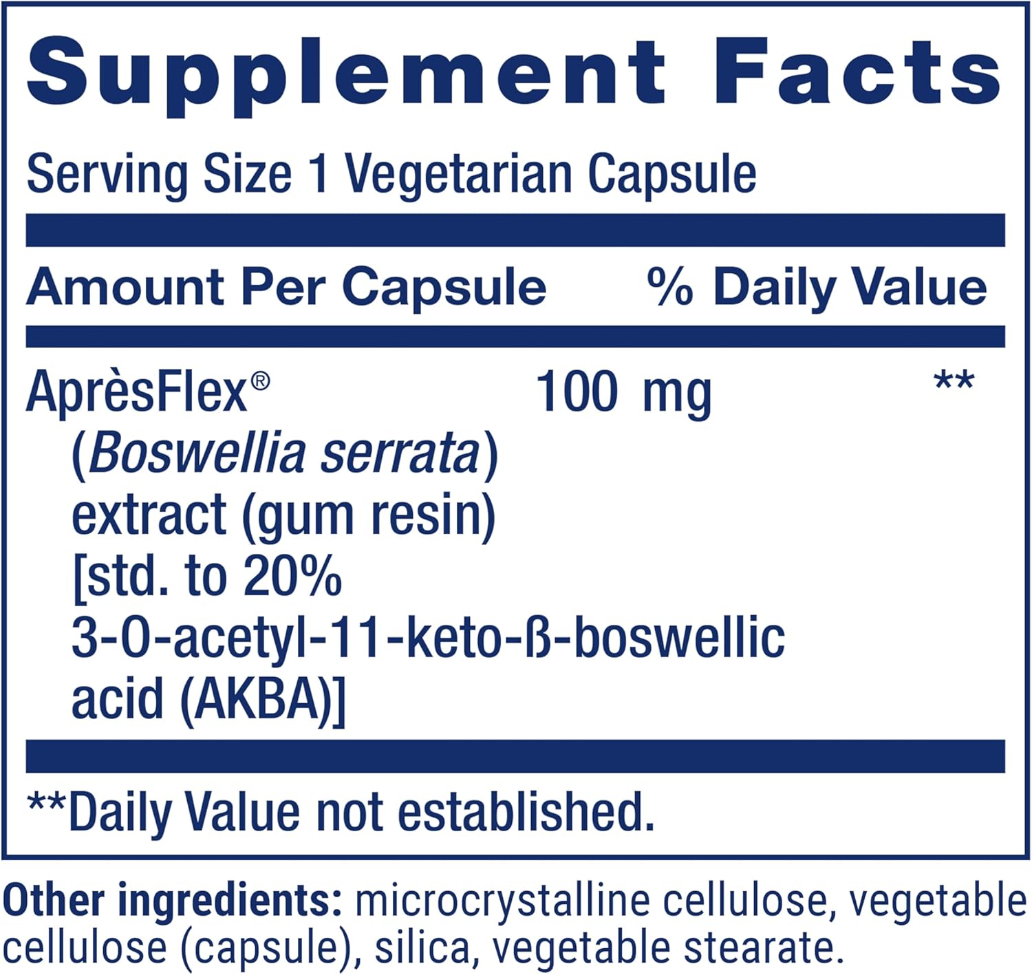 Life Extension 5-LOX Inhibitor with AprèsFlex® – 100 mg Standardised Boswellia Serrata Extract, 60 Capsules - görsel 3