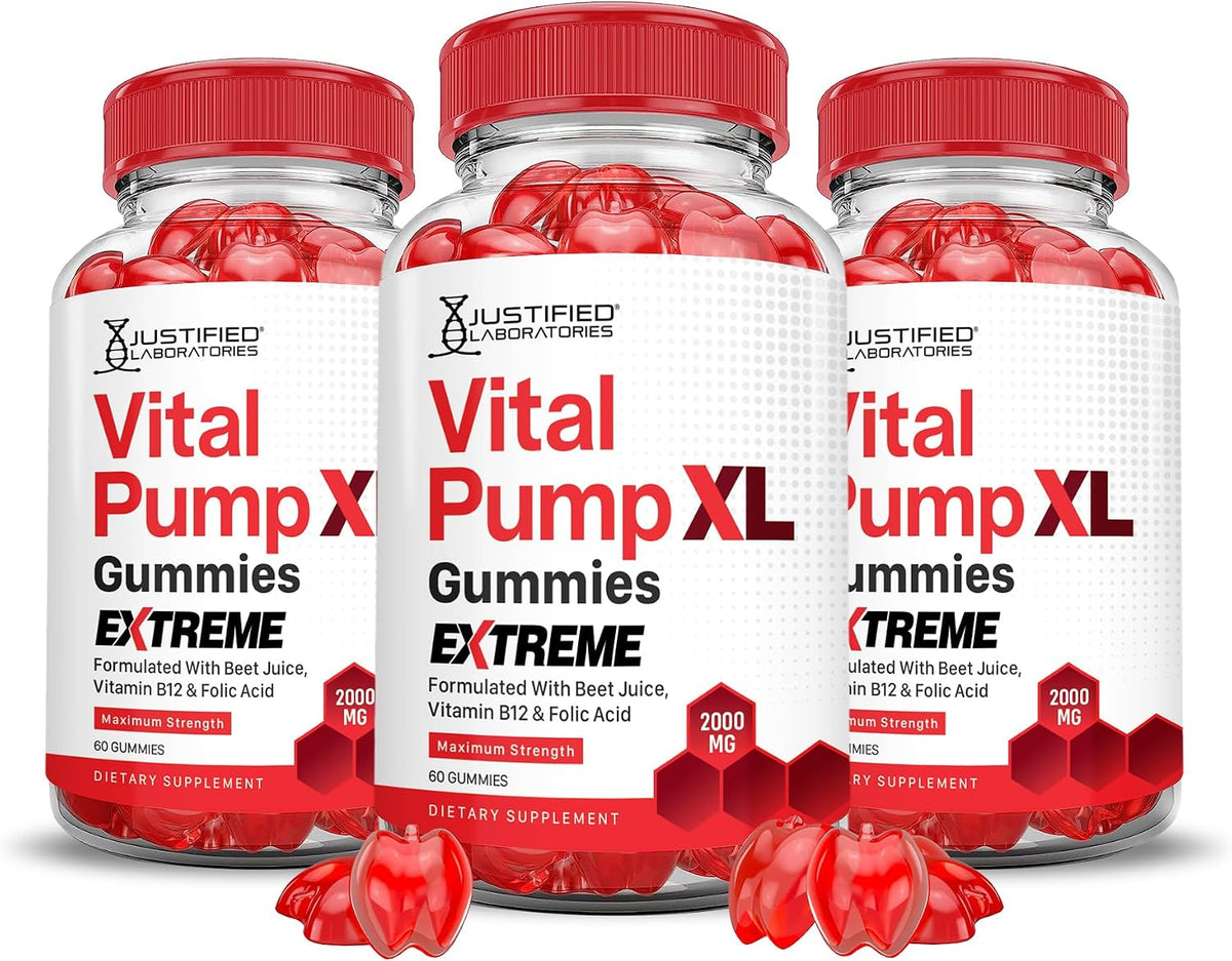Vital Pump XL Extreme 2000 mg Performance Gummies (3 Pack) – Image 1