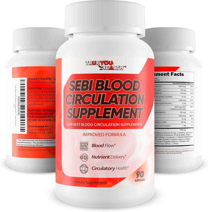Sebi Blood Circulation Supplement with Iron, – L-Citrulline – An amino acid converted to nitric oxide, a molecule – Image 4