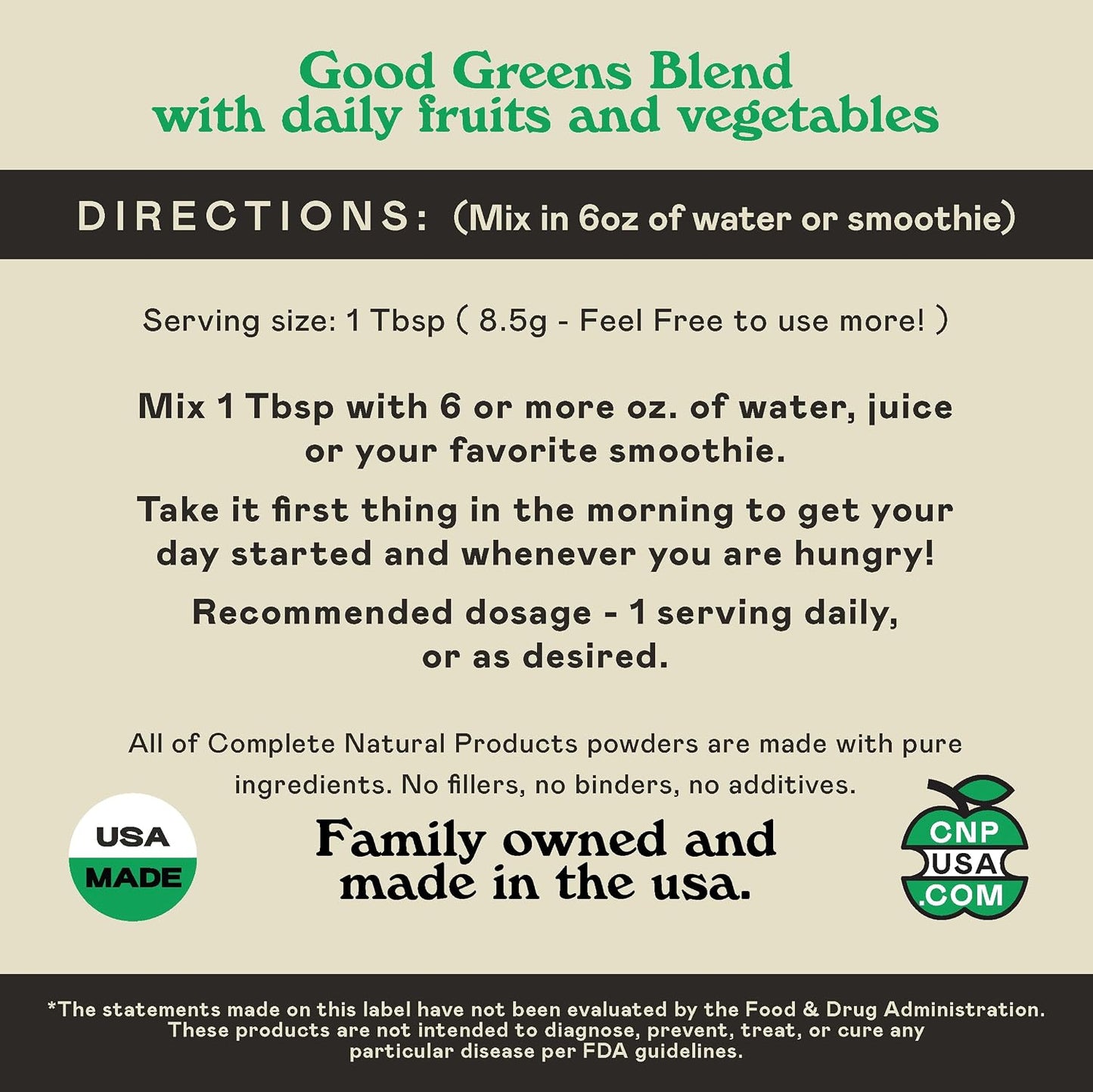 Good Greens Superfood Powder - The Healthy Greens Blend - 255g (30 Servings) - görsel 7