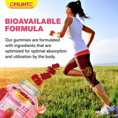 Vitamin B12 Gummies with Methylcobalamin, – Supports energy metabolism: B12 helps convert carbohydrates into – Image 6