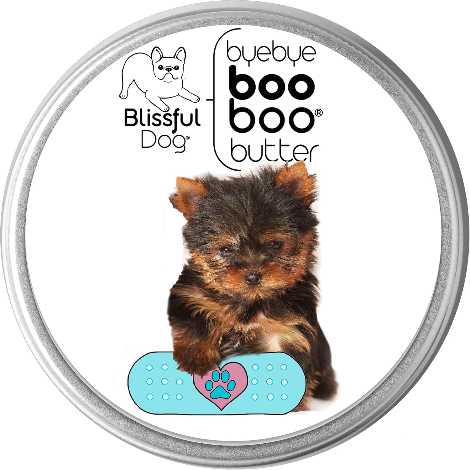 The Blissful Dog 8 oz TIN Yorkshire Terrier Booboo Butter - görsel 1