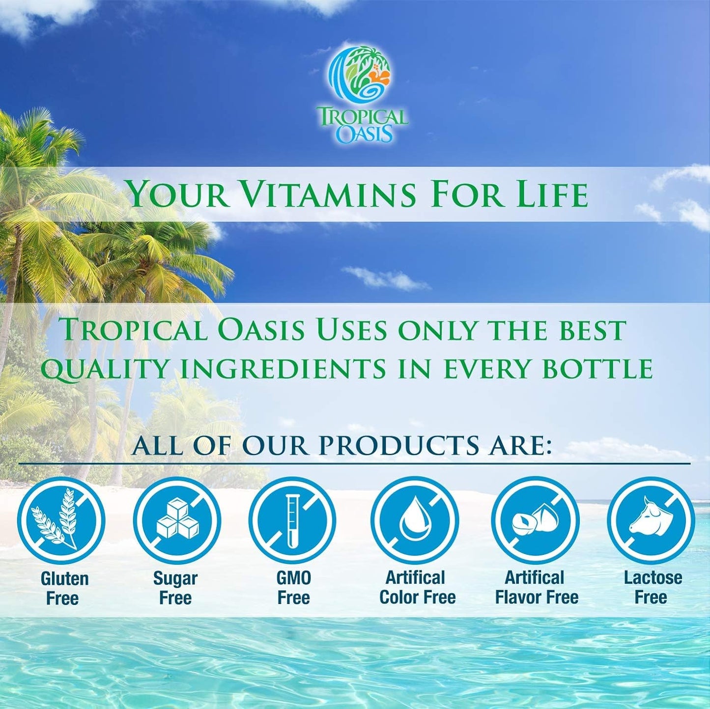 Tropical Oasis Mega Plus Liquid Multivitamin & Mineral Supplement – 946 mL - görsel 6