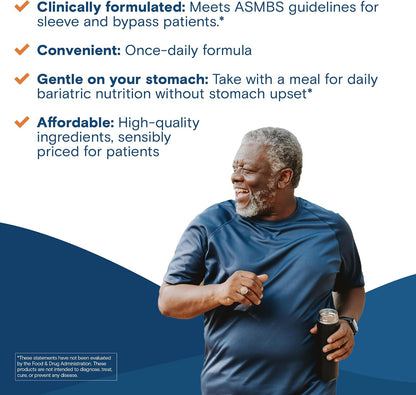 Bariatric Fusion One Per Day Multivitamin with Iron for Men - 30 Capsules