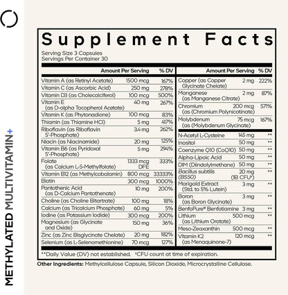 Codeage Methylated Multivitamin Supplement - – Immune health: Vitamins C, D3, zinc, and selenium contribute to – Image 2