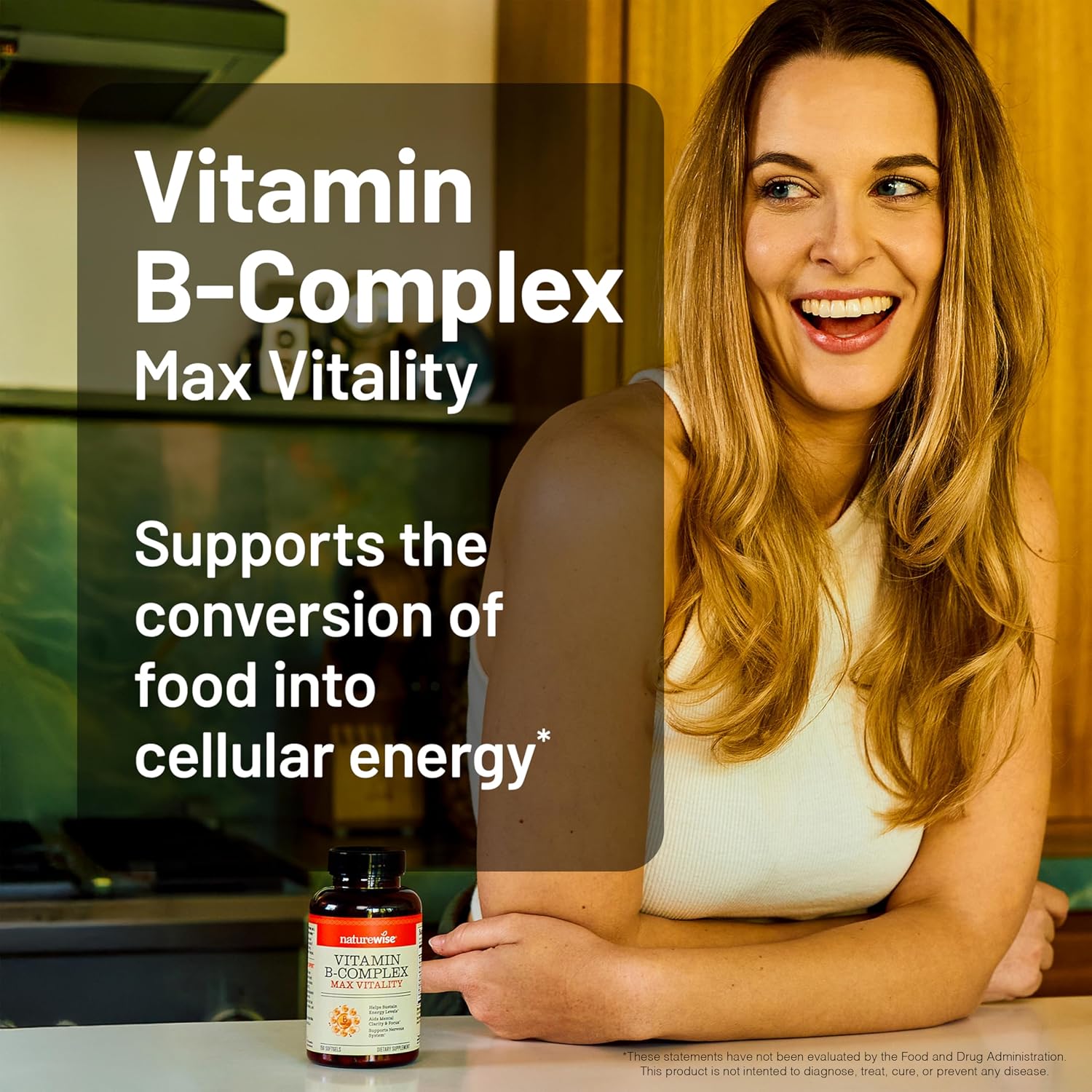 NatureWise Vitamin B Complex with Folic Acid and Biotin - 150 Softgels - görsel 8