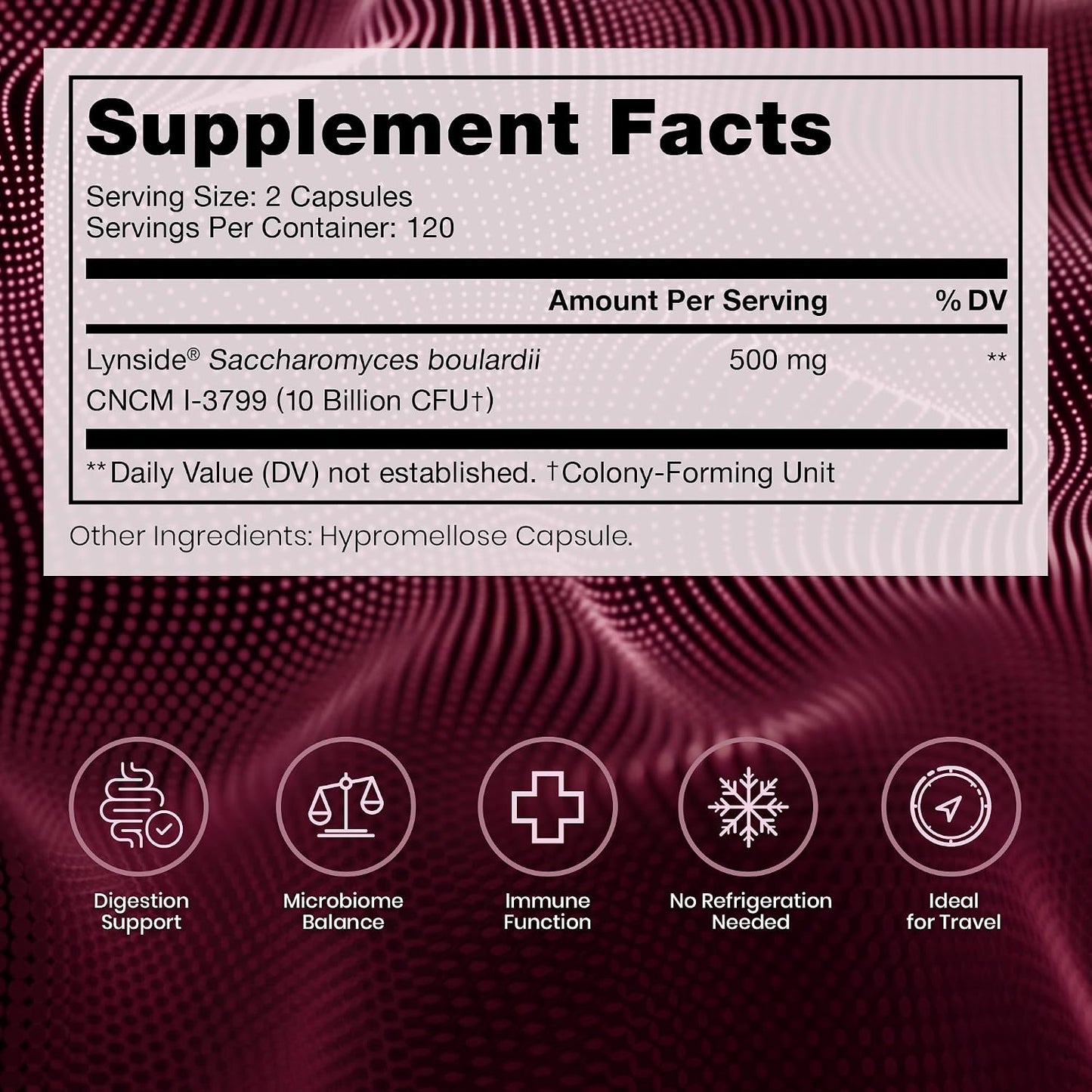 Pure Therapro Rx Saccharomyces Boulardii Probiotic – 10 Billion CFU, 240 Capsules - görsel 2