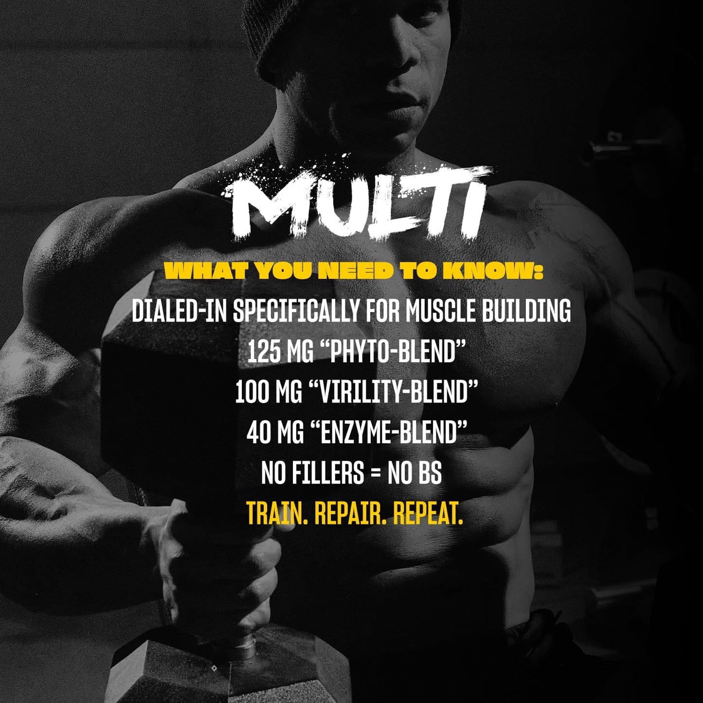 Mutant Multi - High Potency Multivitamin with 75+ Ingredients for Strength Athletes, 60 Tablets - görsel 4