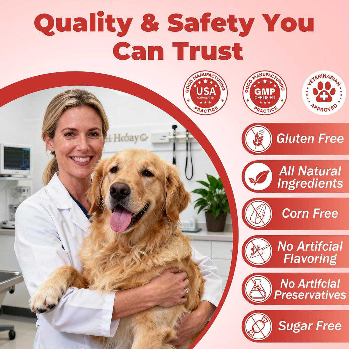 Dog Lumps and Bumps Supplement, Lipoma Treatment for Dogs - Immune Support Chews with Turkey Tail Mushroom, Reishi, – Image 6