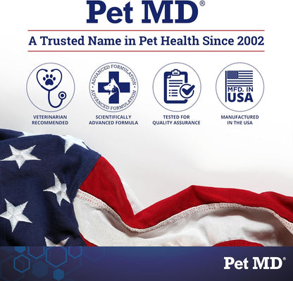Pet MD Mushroom Immune Support for Dogs & – Shiitake Mushroom: Contains lentinan, supporting immune cell activity. – Image 7