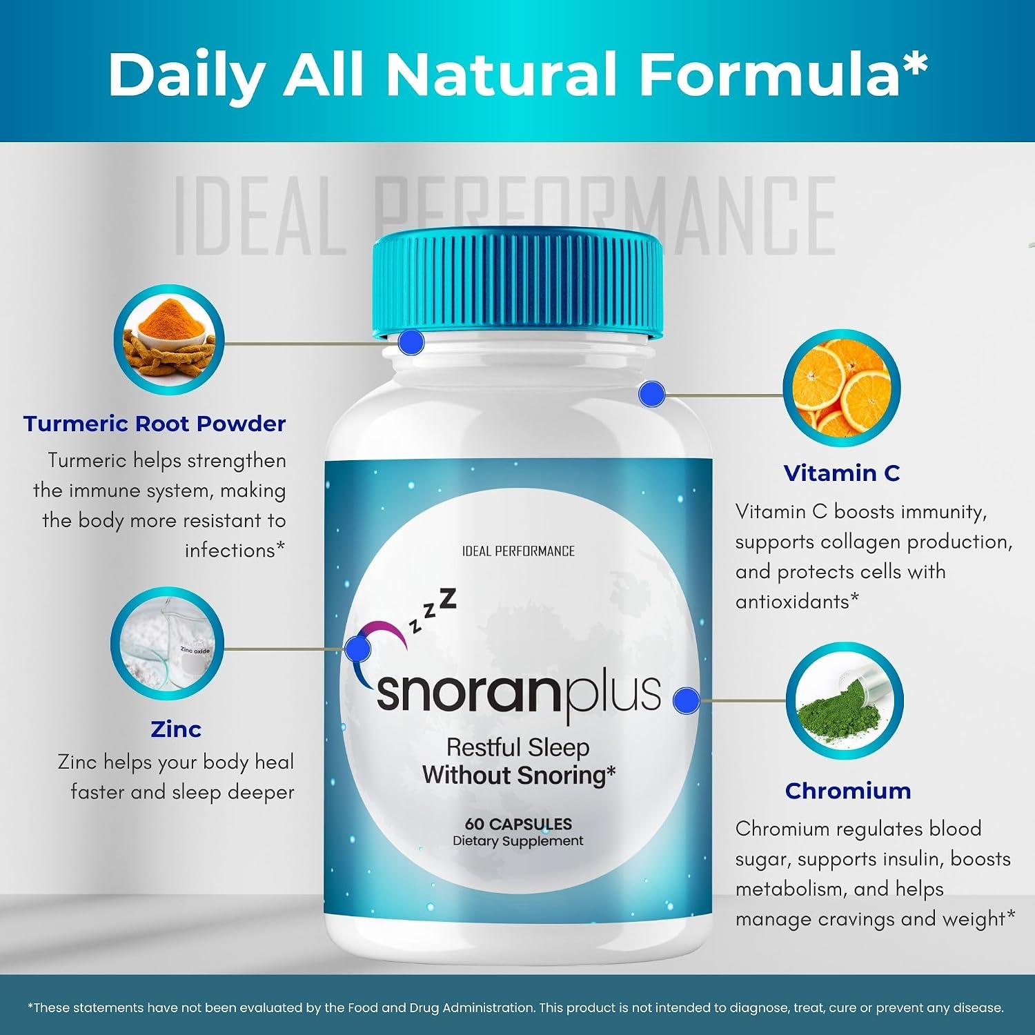 Snoran Plus Capsules (2 Pack) – Natural Supplement for Snoring and Breathing Support - görsel 7