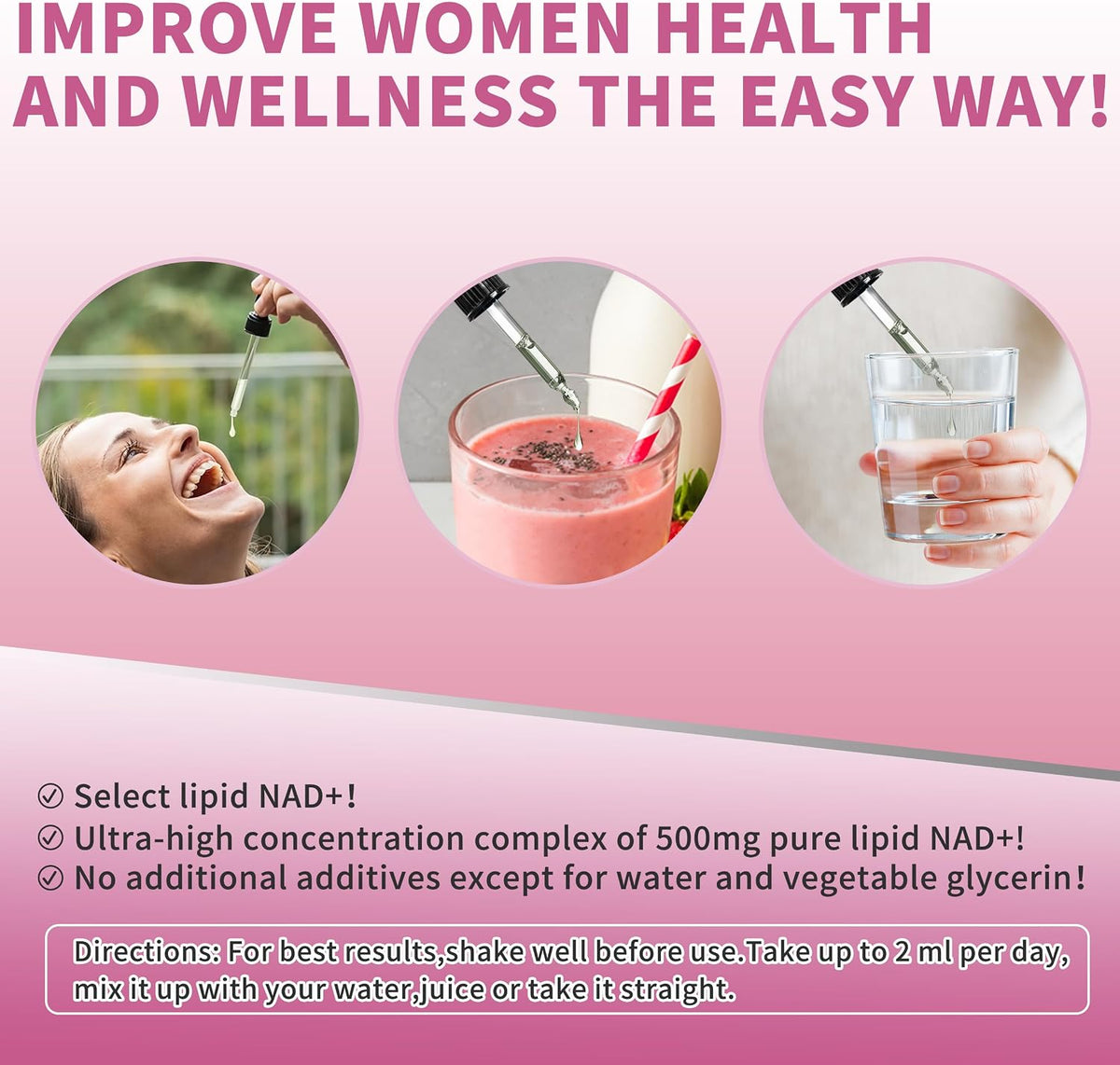 Wanish Liposomal NAD Liquid Supplement – – Promote healthy ageing: By supporting mitochondrial function and – Image 8